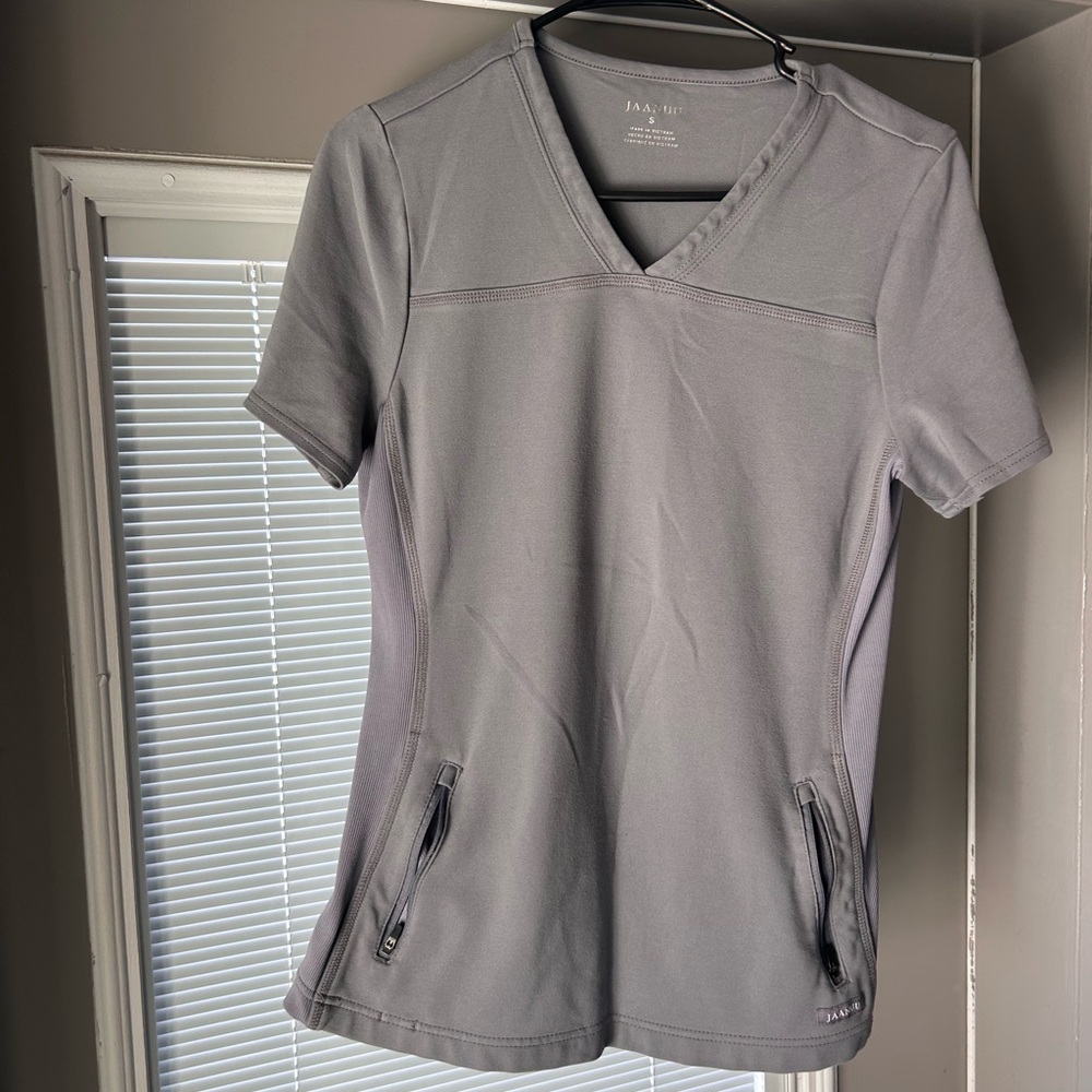 Jaanuu Gray Fitted Short Sleeve T-Shirt